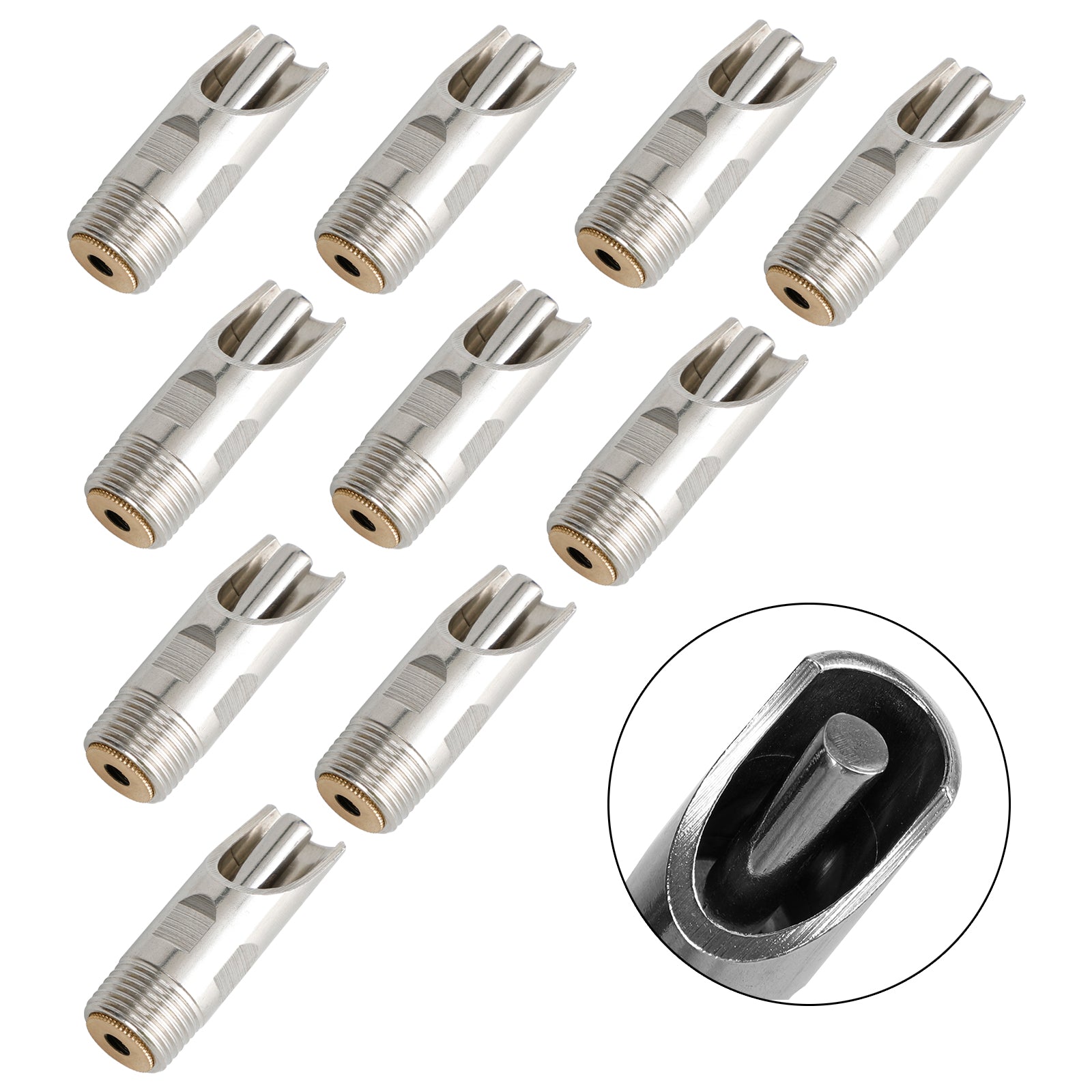 10Pc 1/2" Npt Pig Hog Nipple Drinker Automatic Waterer Feeder Stainless Steel