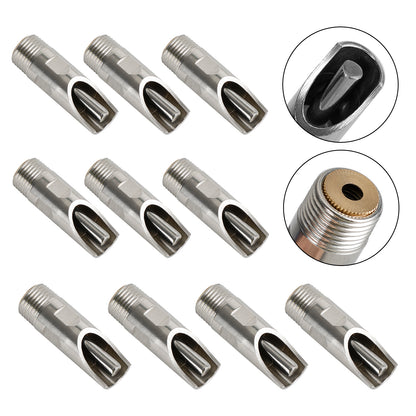 10Pc 1/2" Npt Pig Hog Nipple Drinker Automatic Waterer Feeder Stainless Steel