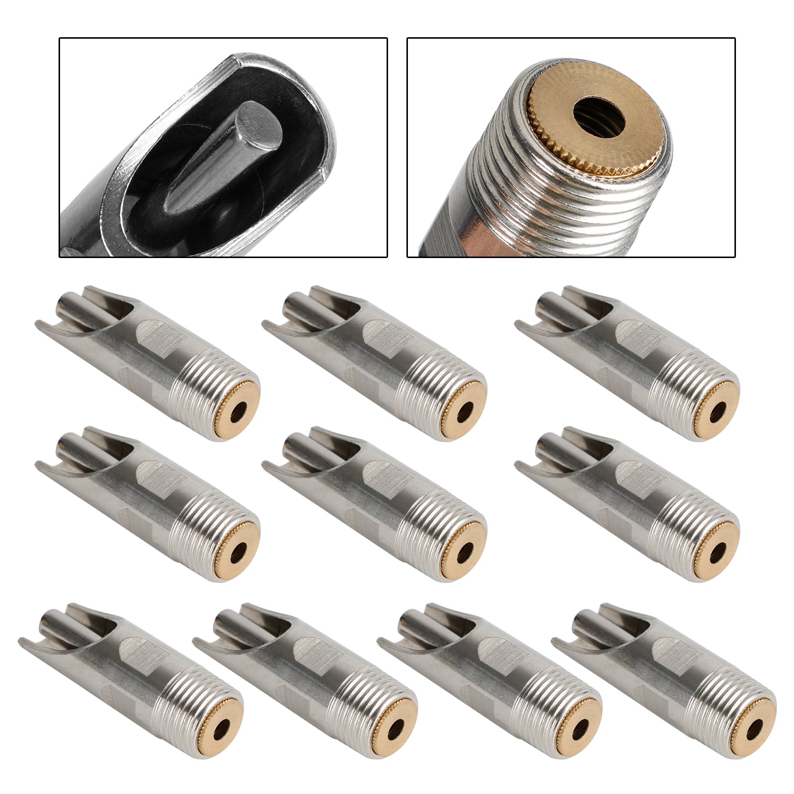 10Pc 1/2" Npt Pig Hog Nipple Drinker Automatic Waterer Feeder Stainless Steel