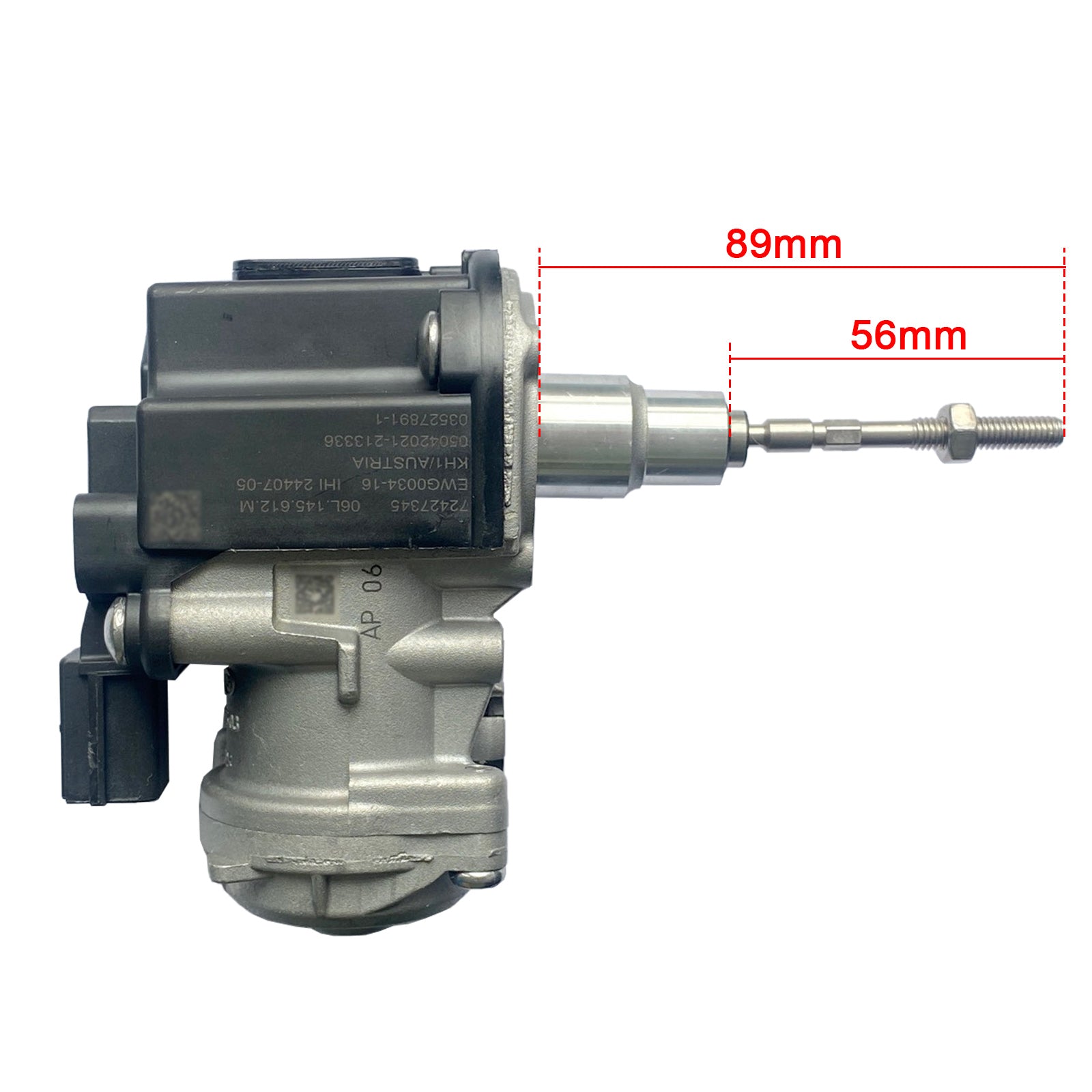 09.2011-03.2016 A5 Convertible (8F7) 1.8 TFSI 125 170 1798 Convertible Turbo Electric Actuator 06L145612M