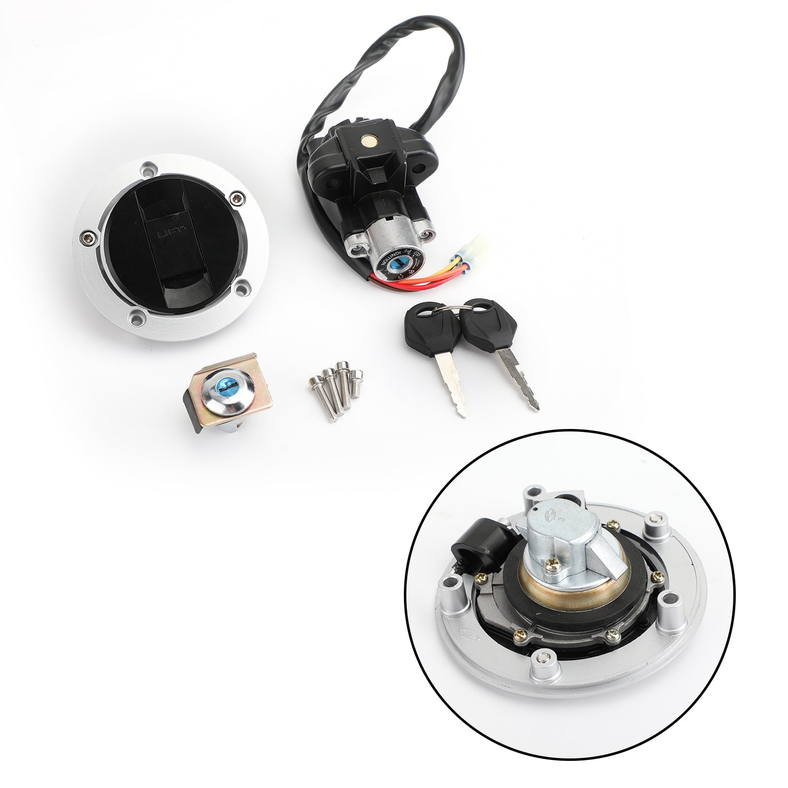 2003-2004 Suzuki GSXR1000 Ignition Switch Fuel Gas Cap Lock Keys 37000-16820 37000-16840