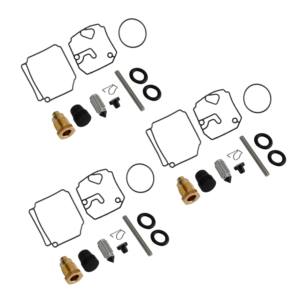 Yamaha Engine 75HP 80HP 90 HP 2-stroke Carburetor Carb Rebuild Kit 6H1-W0093-10-00 Generic