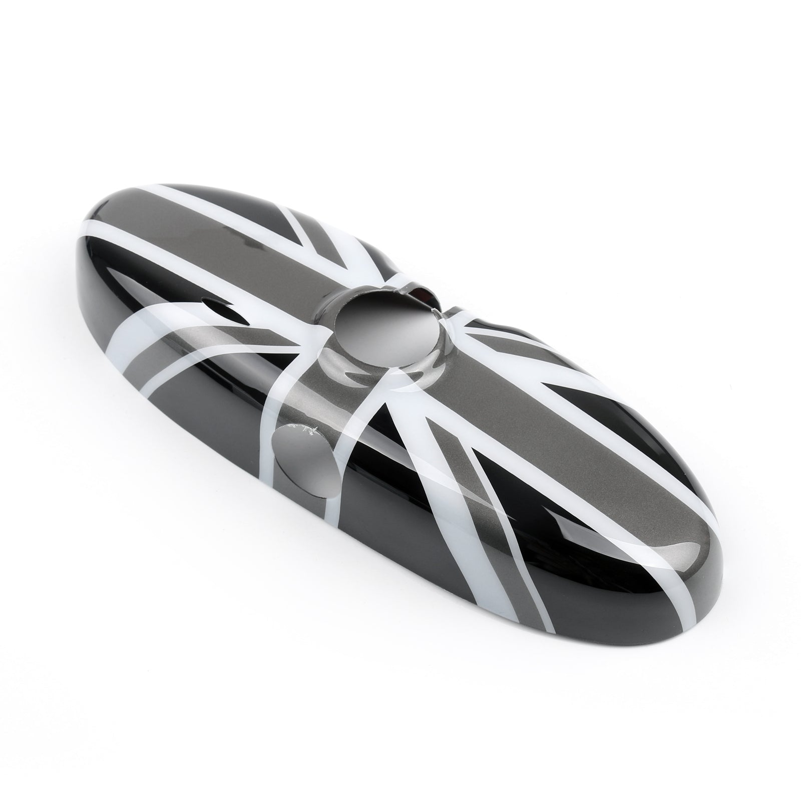 Black Union Jack UK Flag Rear View Mirror Cover For R55 2006-2014 Clubman Cooper and Cooper S