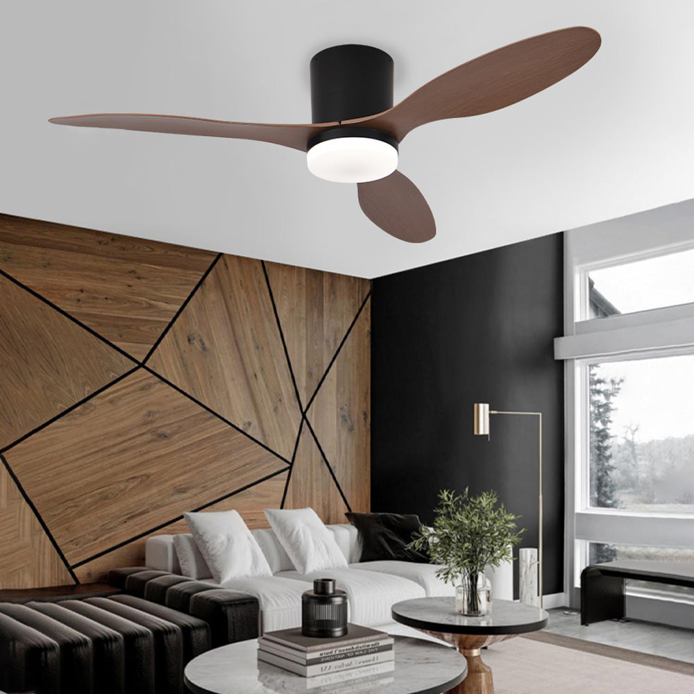 Dimmable LED DC Motor 42” Profile Ceiling Fan with Lights Remote/App Control