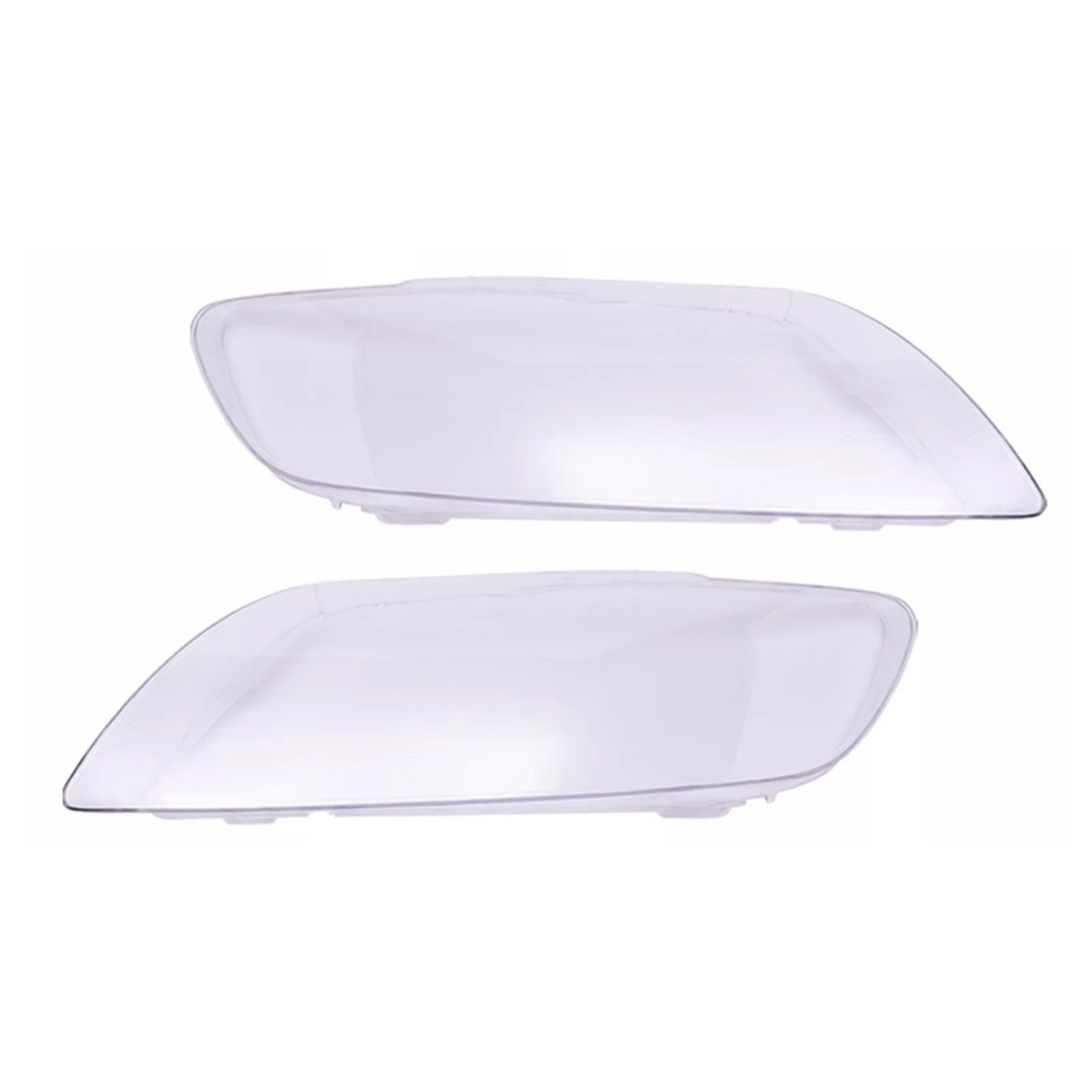 2PCS Front Headlight Glass Clear Cover For Audi Q7 2006-2015