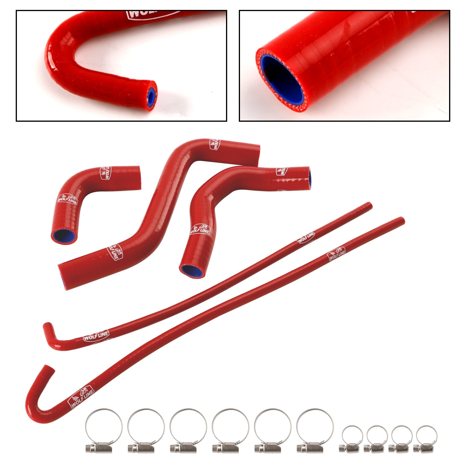 2017-2026 Kawasaki Z900 Silicone Radiator coolant Hose kit