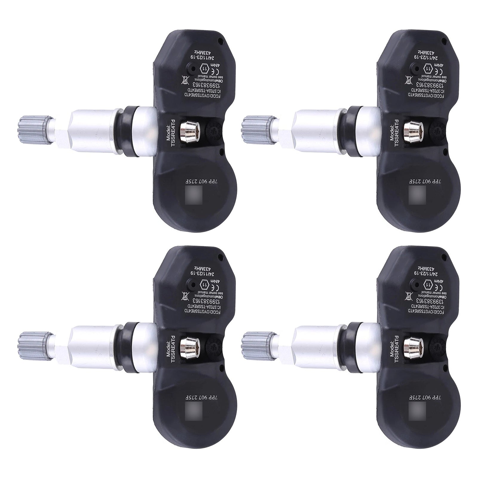 4X TPMS Tire Pressure Sensor For Audi A4 A6 A8 Q7 R8 Porsche Ferrari 7PP907275F