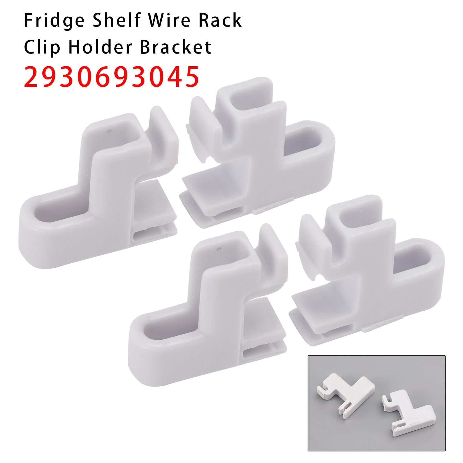 4PCS Fridge Shelf Wire Rack Clip Holder Bracket 2930693045 For Dometic Rv