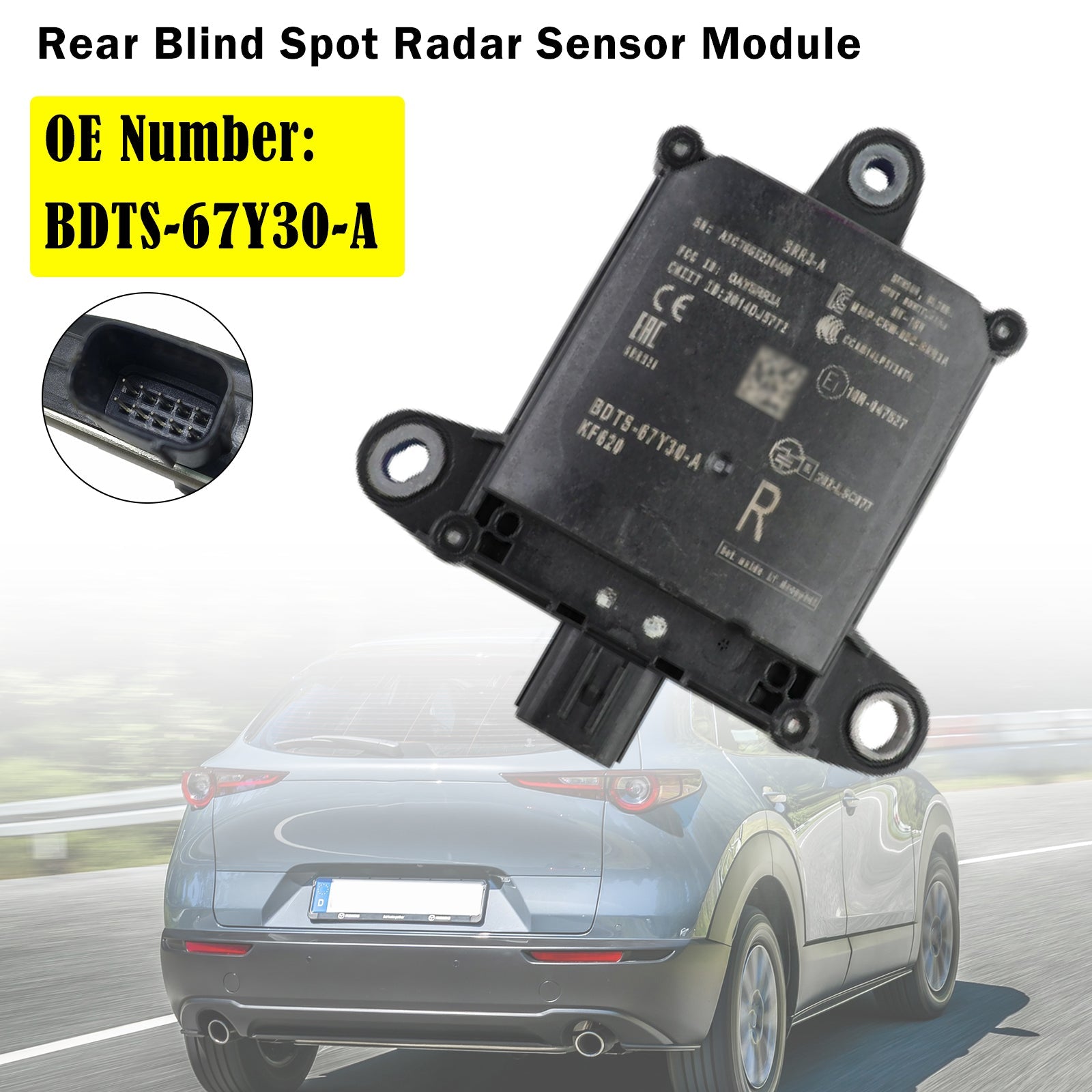 2020-2023 For Mazda CX-30 Rear Blind Spot Radar Sensor Module BDTS-67Y30-A