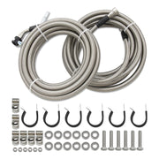 2005-2010 Chevy Cobalt, 2.2L l4 GAS, Stainless Steel Braided Fuel Line Kit Quick Fix QFF0015SS