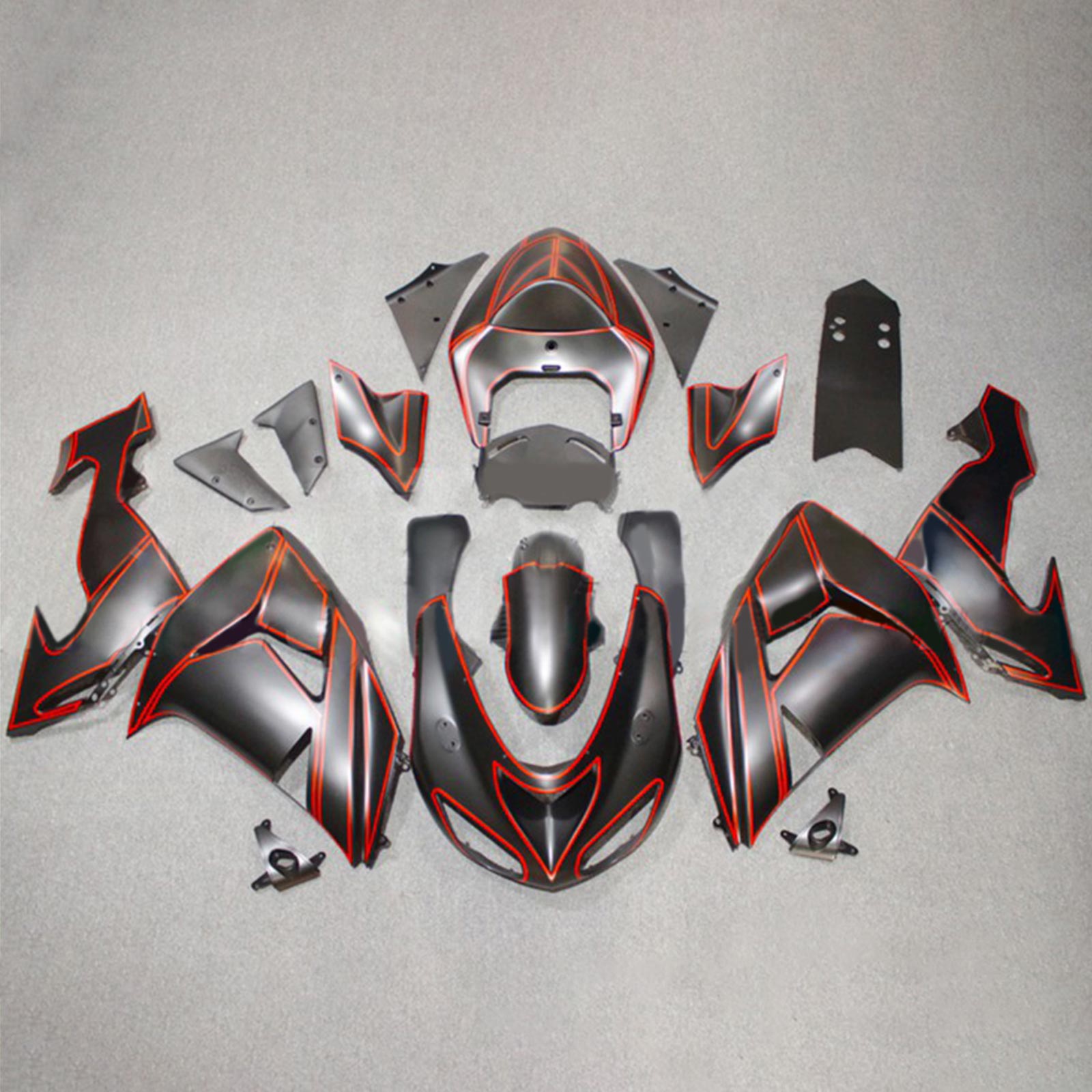 2006-2007 Kawasaki ZX10R Fairing Kit Bodywork Plastic ABS