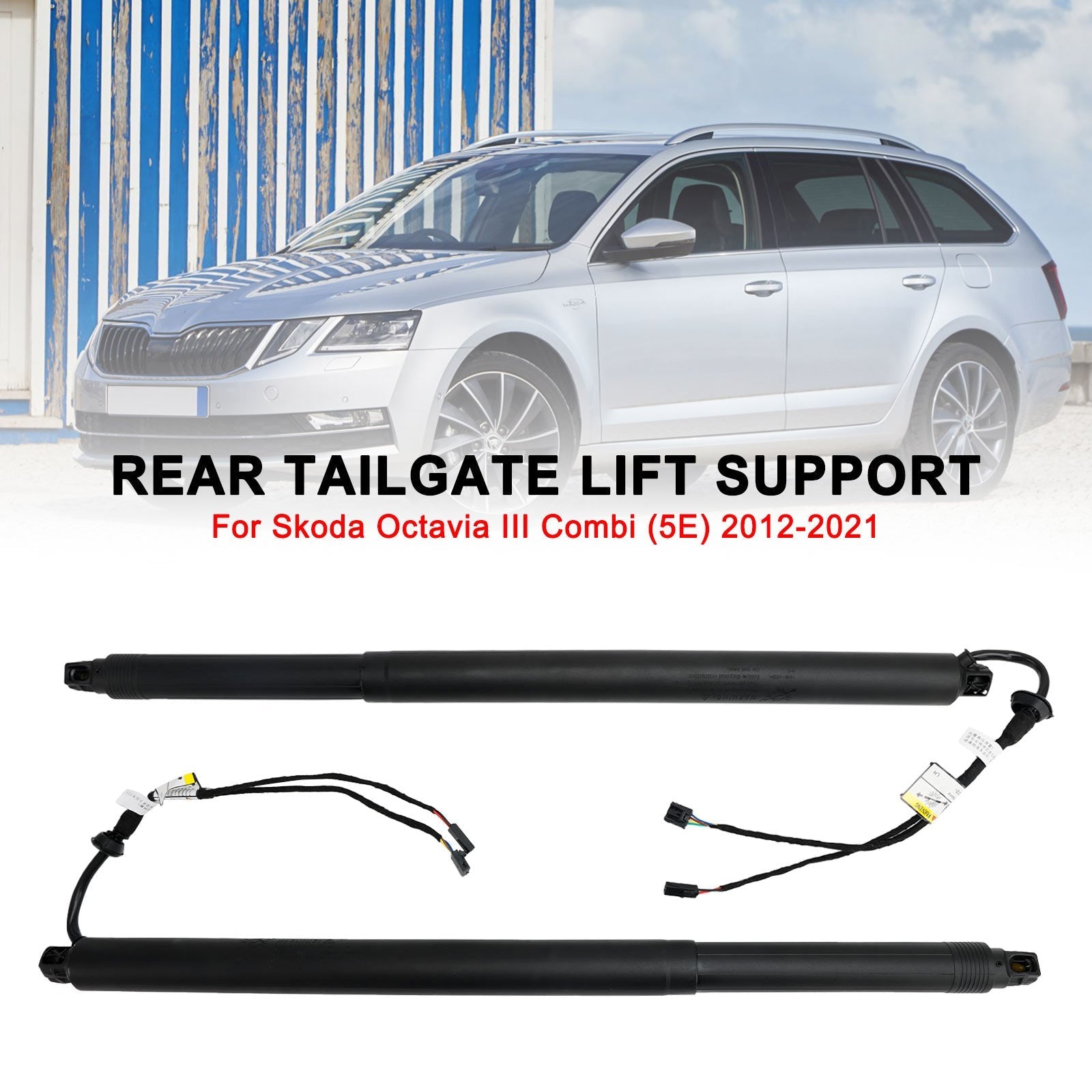 2012-2021 Skoda Octavia III Combi Electric Tailgate Gas Strut 5E9827852F 5E9827851F 2PCS