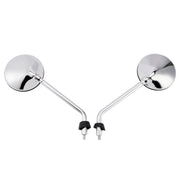 Chrome Rearview Mirror Set For Vespa LX 50 2T/4T & LX 125 & LX 150 2005-2013