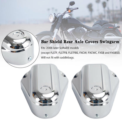 08-20 Softail FLS FLSTN Bar Shield Rear Axle Covers Swingarm