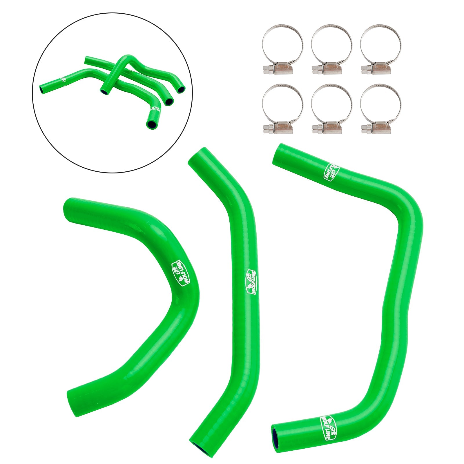 2023-2024 Kawasaki ZX4R ZX-4RR Silicone Radiator coolant Hose kit