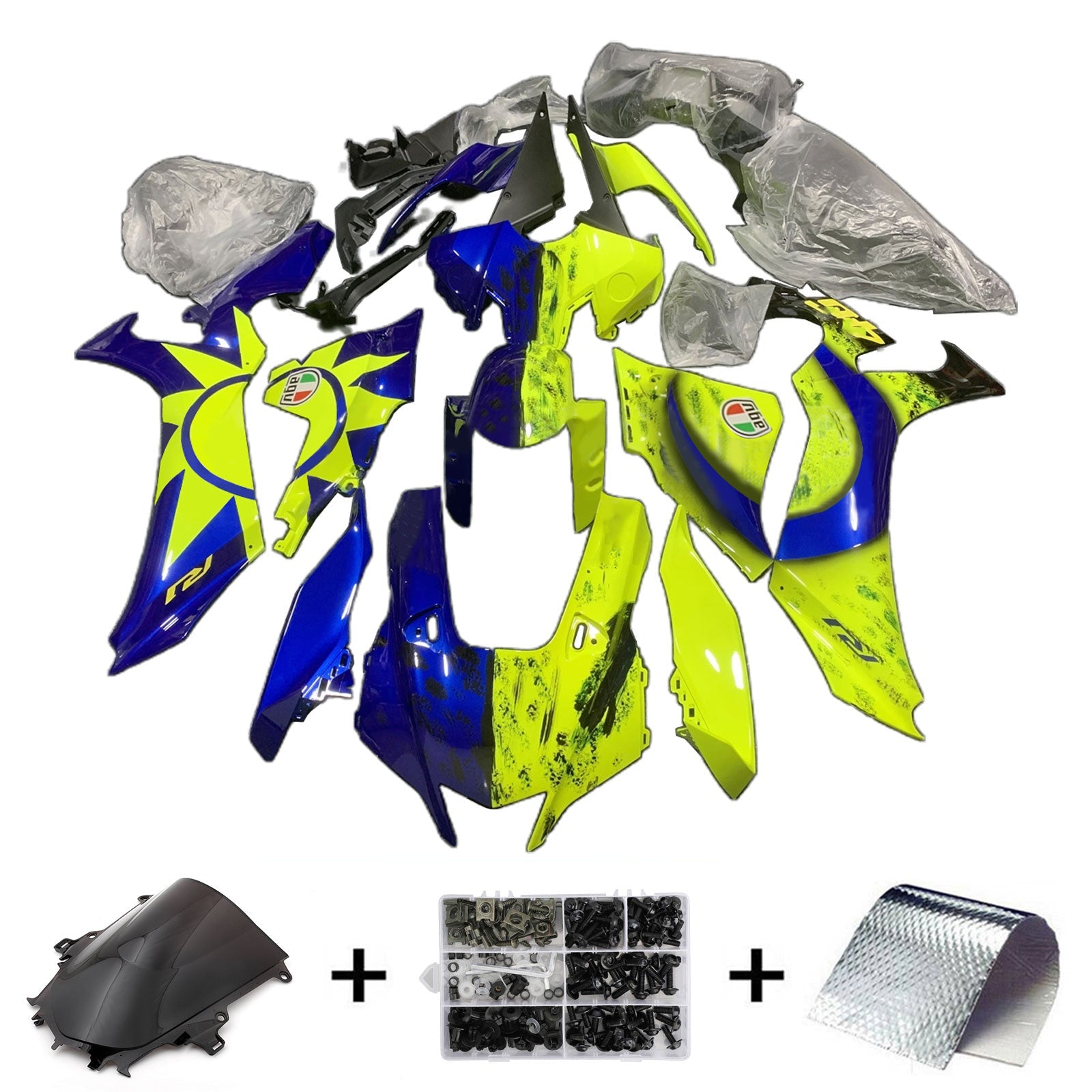 2020-2025 Yamaha YZF R1 Injection Fairing Kit Bodywork Plastic ABS #101