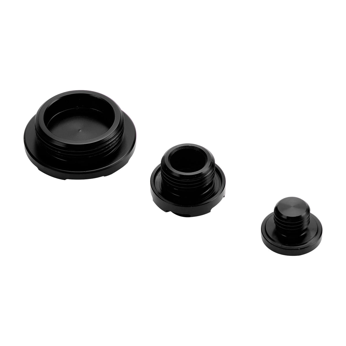 Black Billet Engine Plug Kit For Kawasaki KX250 KX250F KX450 KX450F 2009-2020