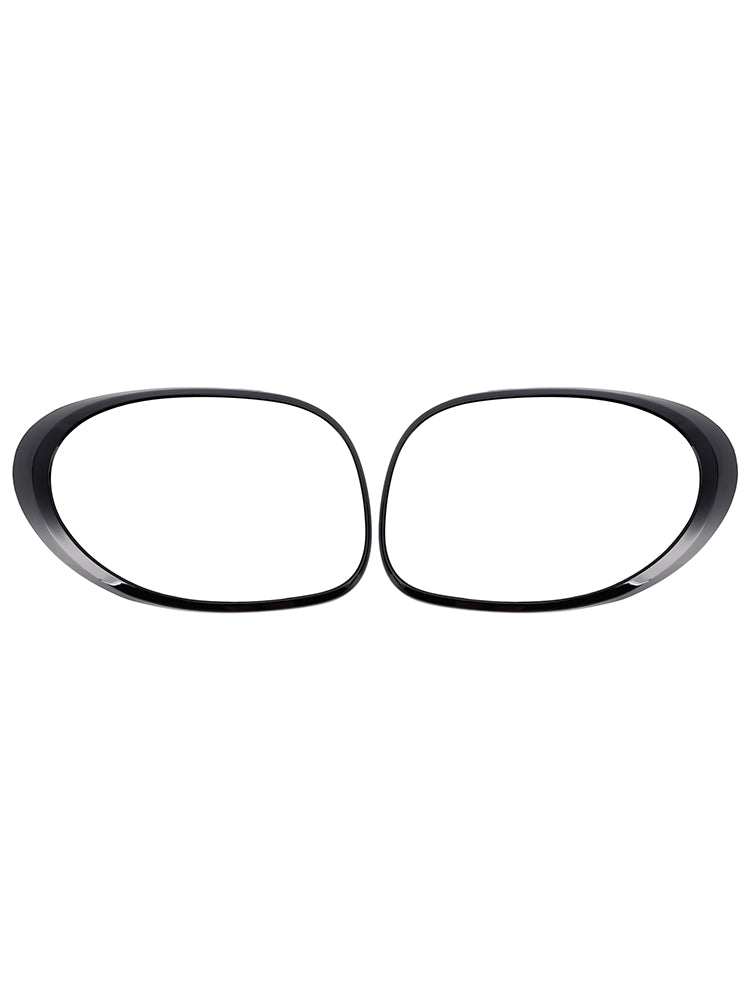 Left+Right Rear Taillight Lamp Trim Ring For Fiat 500L 2014-2020 Black