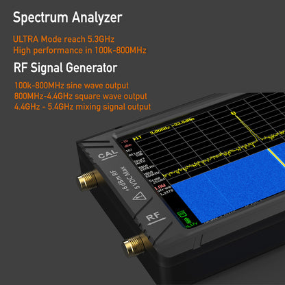 Handheld Spectrum Analyzer For TinySA ULTRA 3.95" Touch Screen+Battery