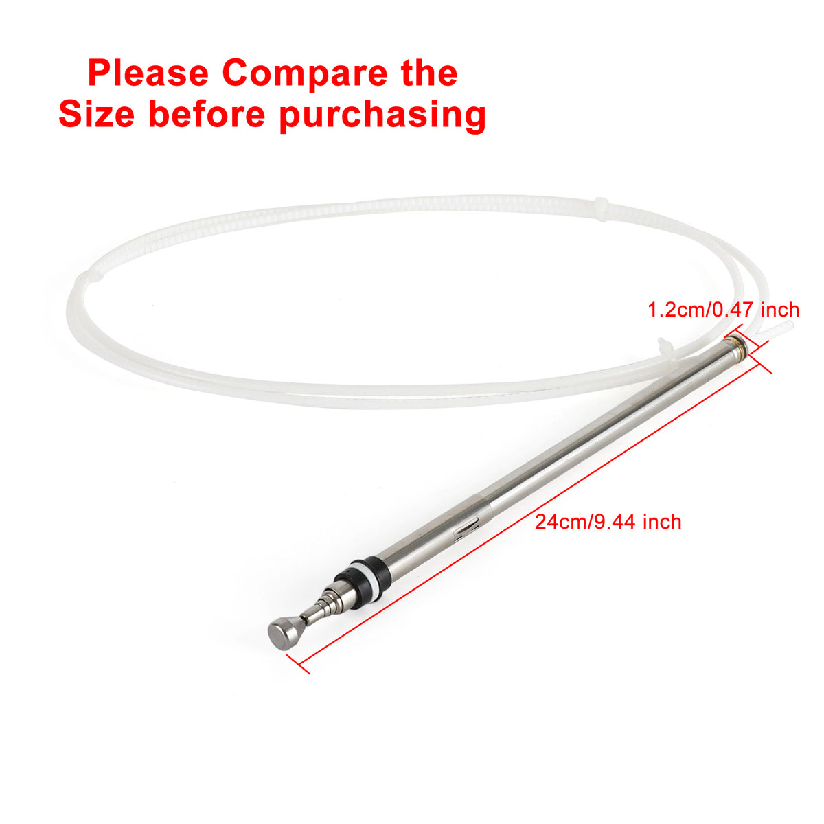 Power Antenna Auto AM/FM Signal Receive Expandable Mast For Cadillac