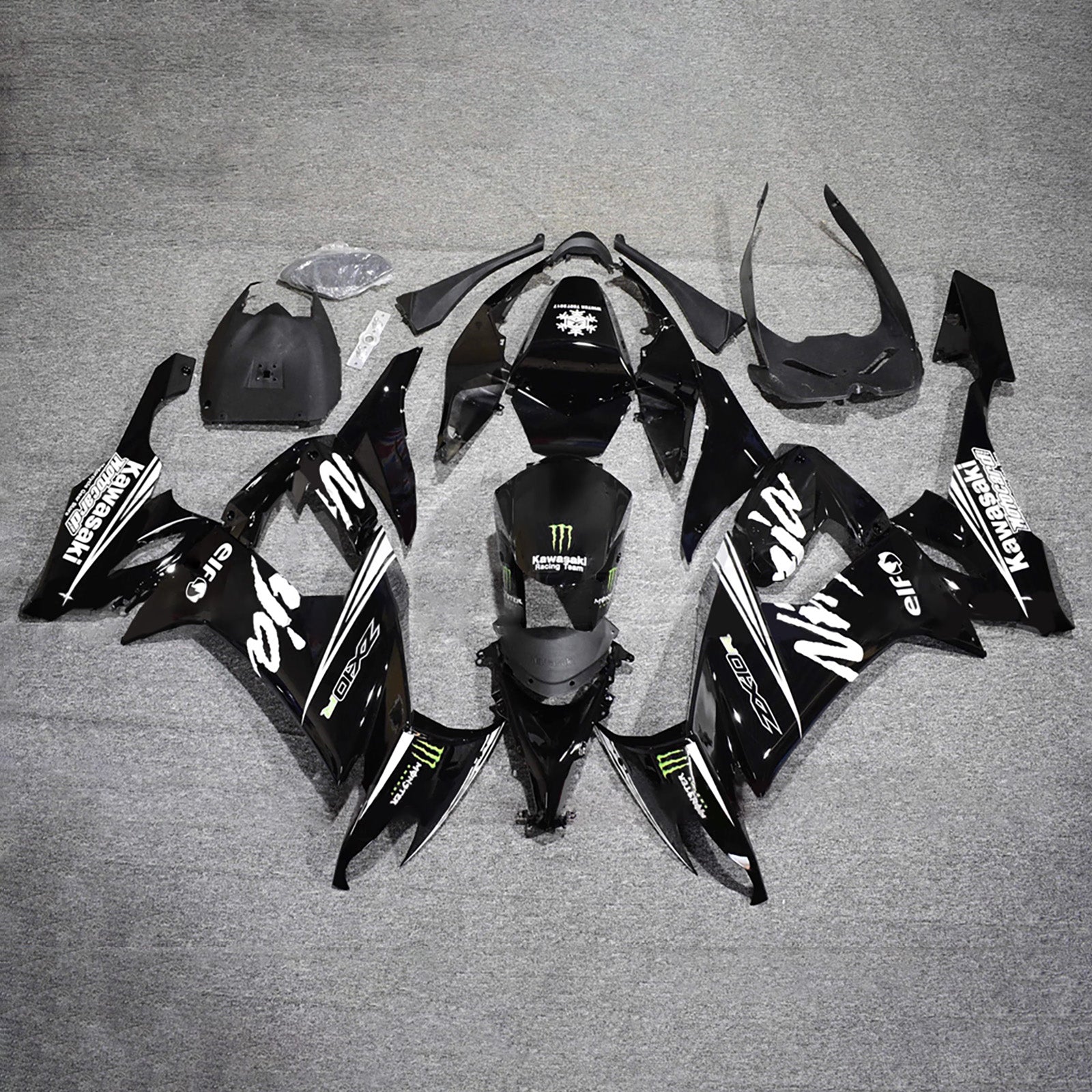 Injection Fairing Kit Bodywork Plastic ABS fit For Kawasaki ZX10R 2008-2010