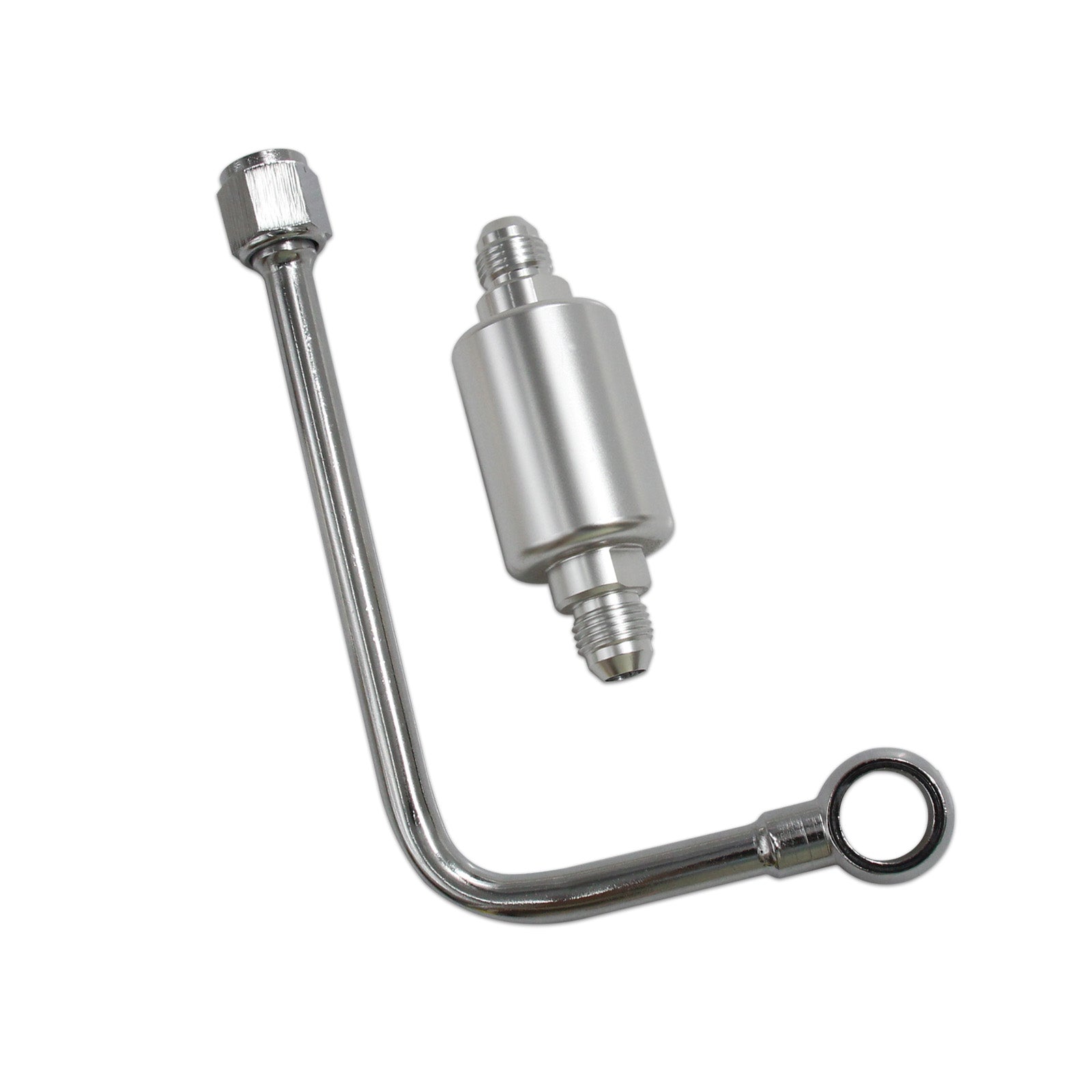 8131 Performer Carb Fuel Line Kit Fuel Filter -6 AN Inlet