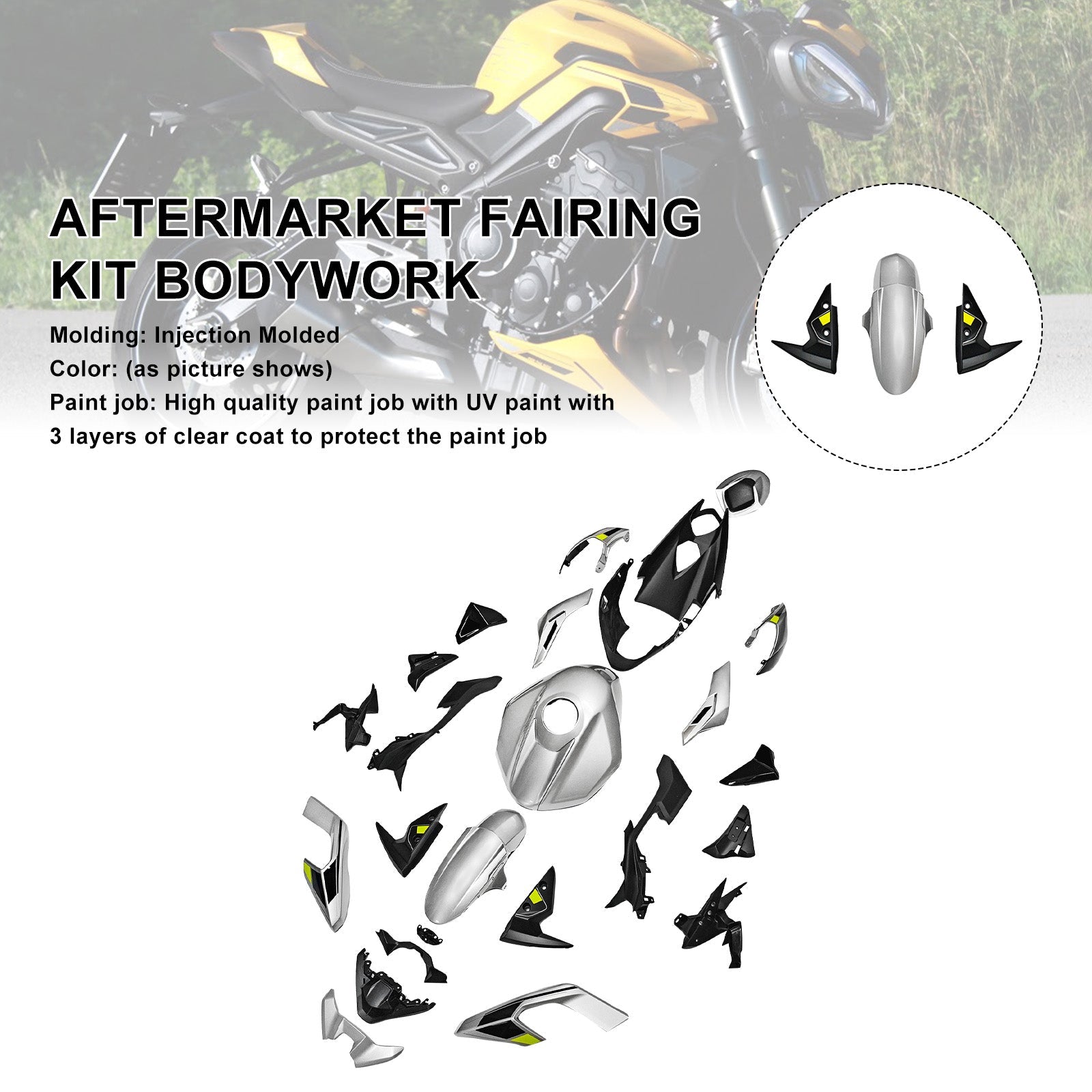 Injection Bodywork Fairing Kit for Street Triple 765 R/RS 2023-2025