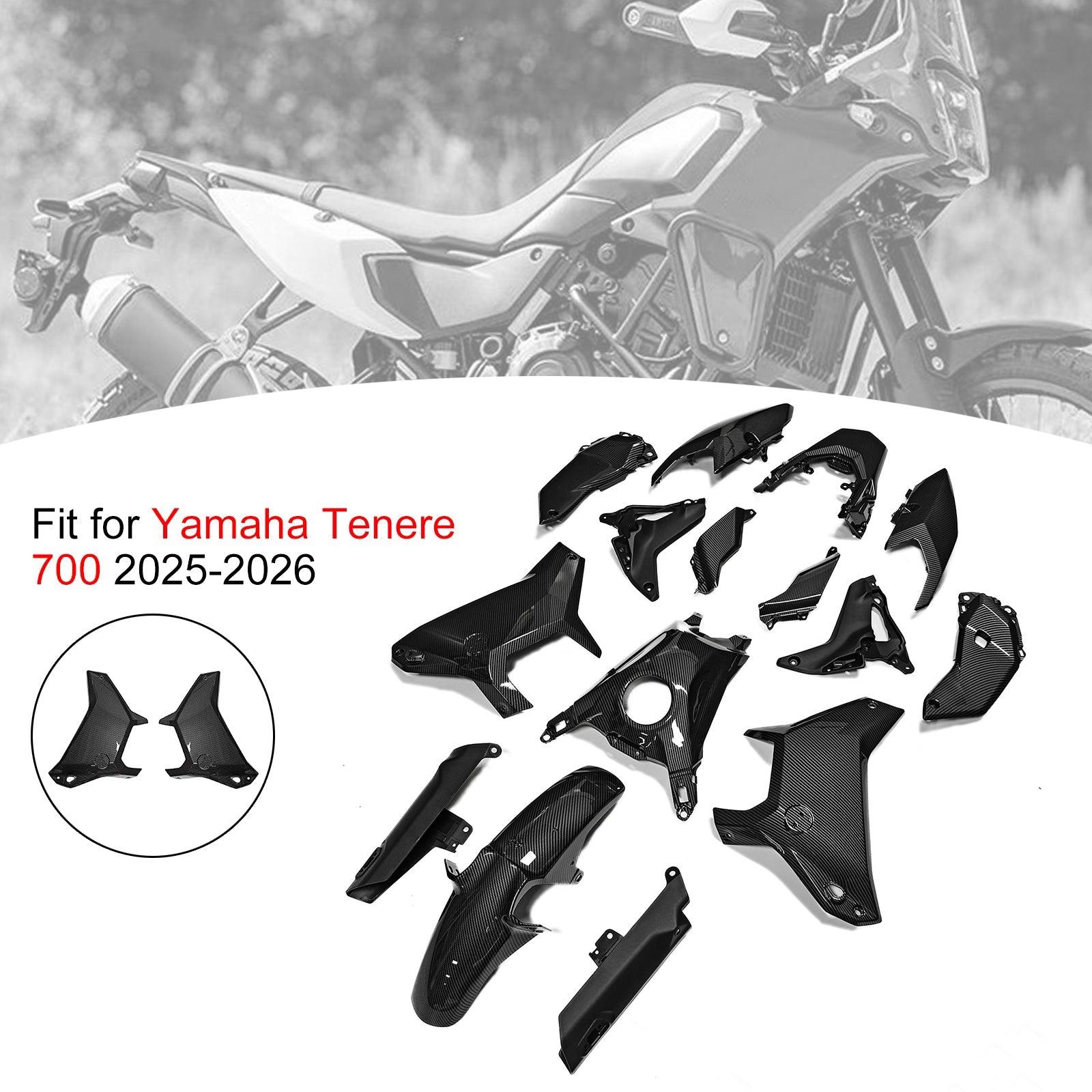 Injection Bodywork Fairing Kit for Yamaha Tenere 700 T700S 2025-2026