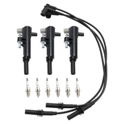 2009-2010 Dodge RAM 1500 V6 3.7L 3x Ignition Coil+6x Spark Plug+3x Wire UF640
