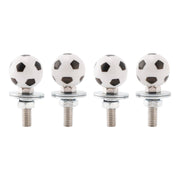M6 Plastic Custom Head Soccer License Plate Frame Screws Bolts Hardware X4