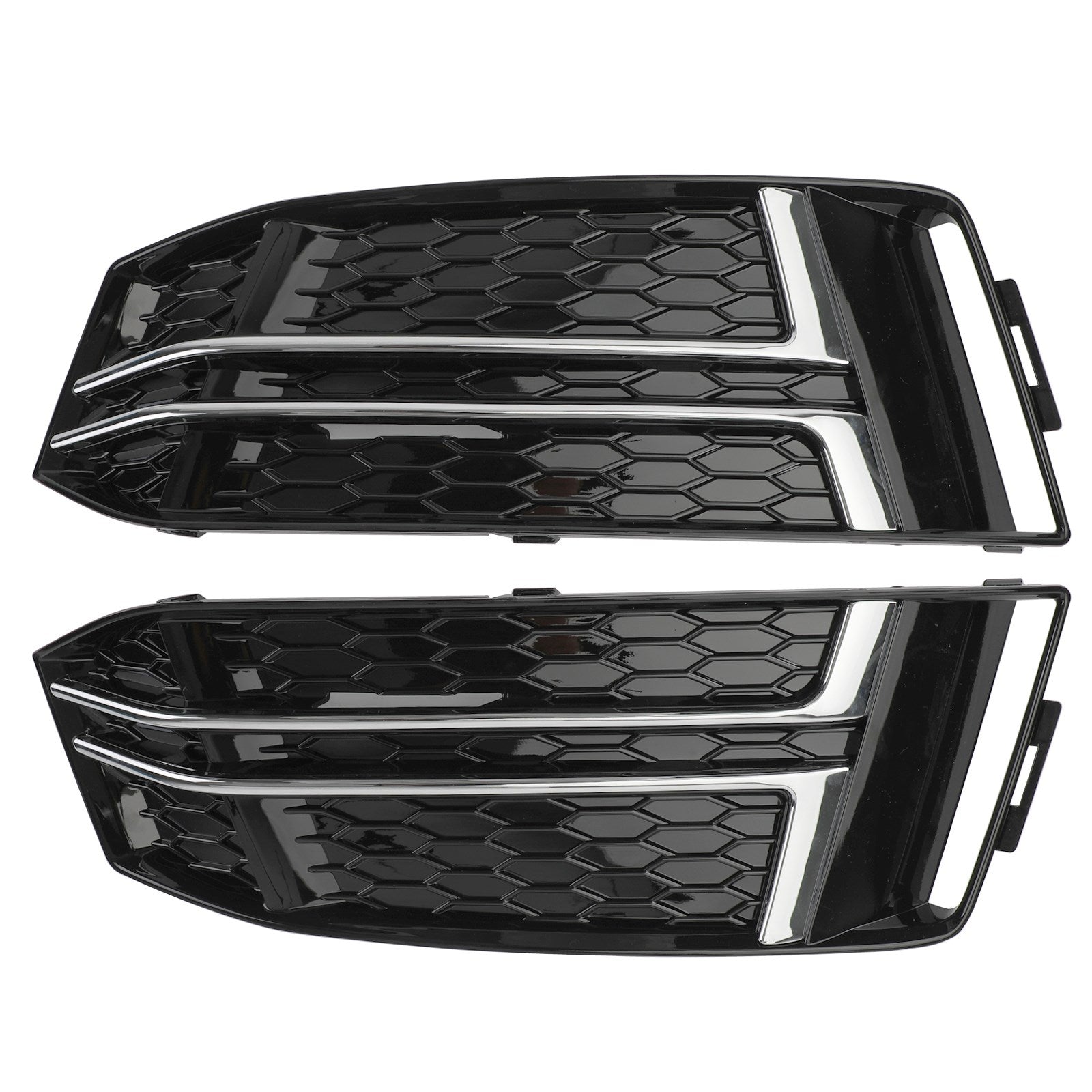 2016-2018 AUDI A4 B9 S-LINE Pair Front Fog Light Cover Bumper Grille