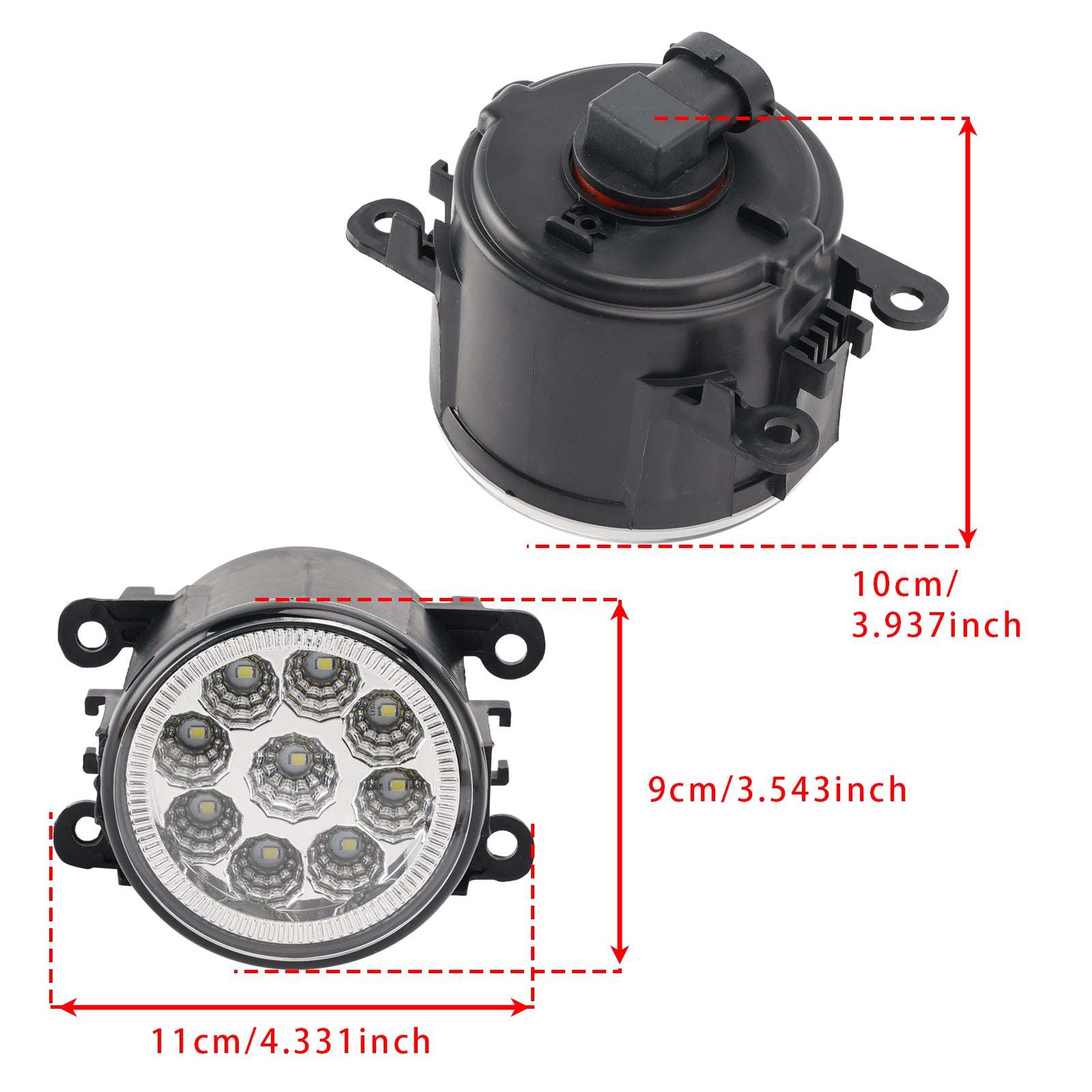 Pair LED Daytime Running Fog Lights For Nissan Frontier 2005-2019 84501AJ00A