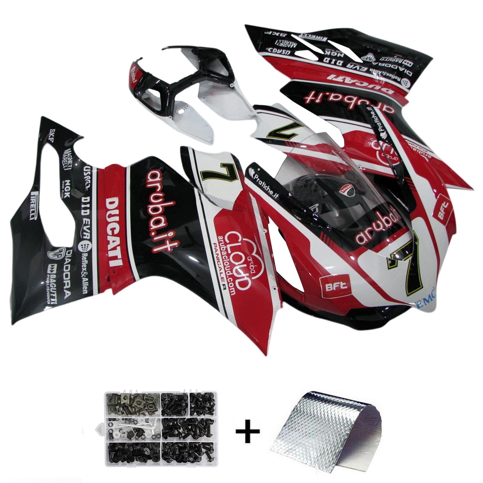 2012-2015 Ducati 1199 899 Injection Fairing Kit Bodywork Plastic ABS#107