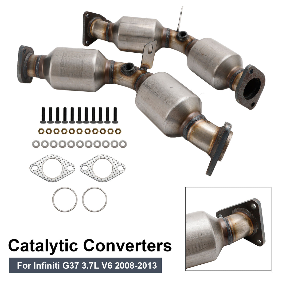 Catalytic Converters Front Both Sides For 350Z 3.5L 03-09 Infiniti G37 3.7L