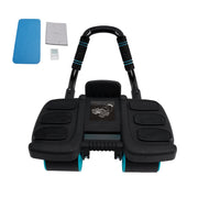 Automatic Rebound Ab Wheel with Elbow Support & 4-Wheel Stability – Includes Timer Perfect Core Trainer for Men & Women Portable Home Gym Equipment Black