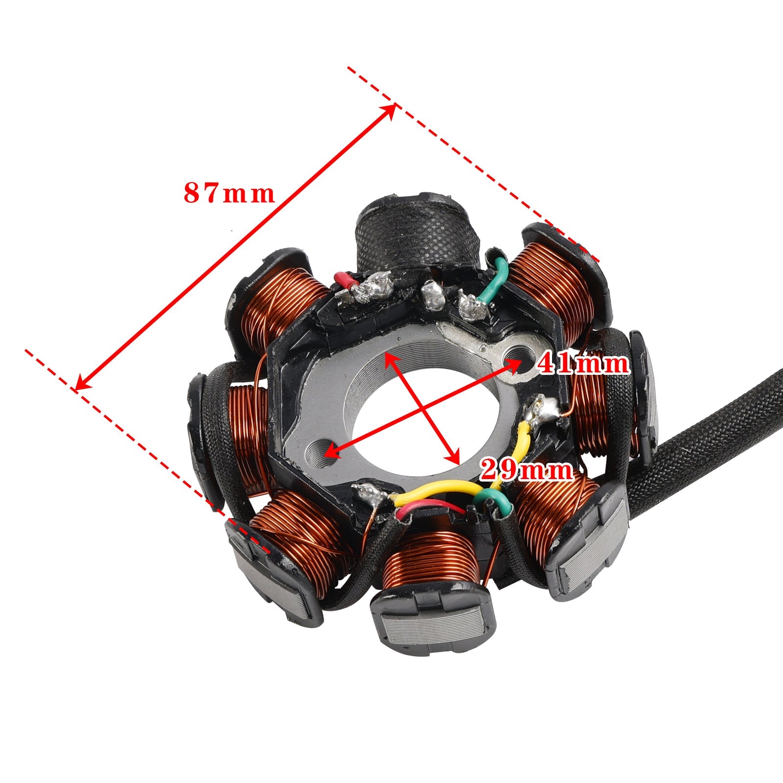150cc 125cc Scooter Stator with 8 Pole for GY6 157QMI 152QMI 4-Stroke Engine