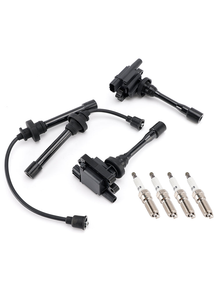1999-2003 For Mitsubishi Galant 2.4L L4 2x Ignition Coil+2x Wires+4x Plugs UF295 AA-3554-02