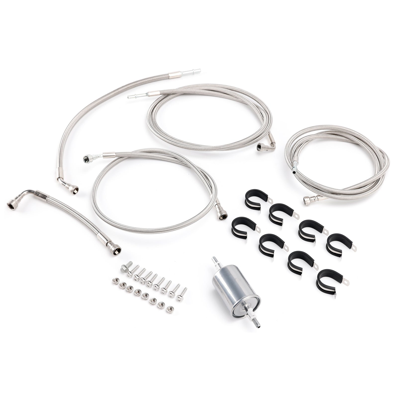 2002-2004 For Tahoe Suburban 1500 Stainless Steel Braided Fuel Line Kit 819823