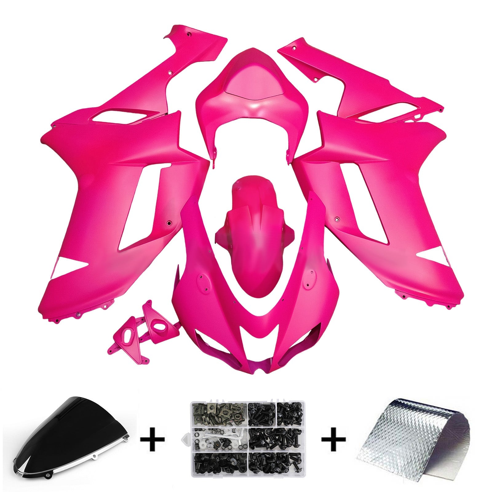 Injection Fairing Kit Bodywork Plastic ABS fit For Kawasaki ZX6R 636 2007-2008