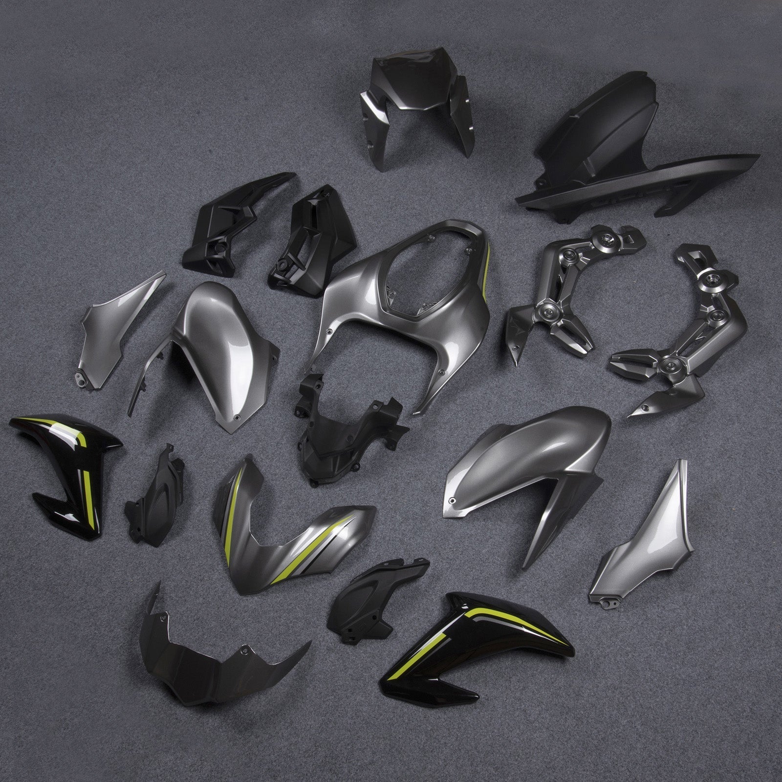 2017-2019 Kawasaki Z900 Silver Injection Plastic ABS Bodywork Generic