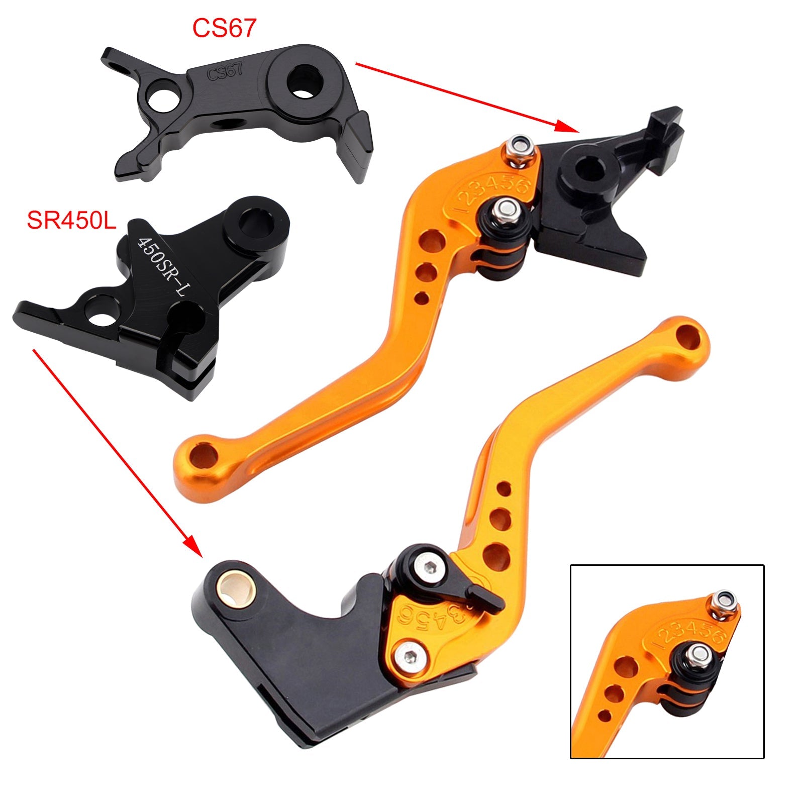 NEW Short Clutch Brake Lever fit for VOGE DS900X 900DSX 2024-2026