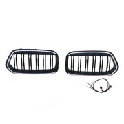 2018-2023 Fit BMW X2 Series F39 Black Front Bumper Grill Grille Double Slat