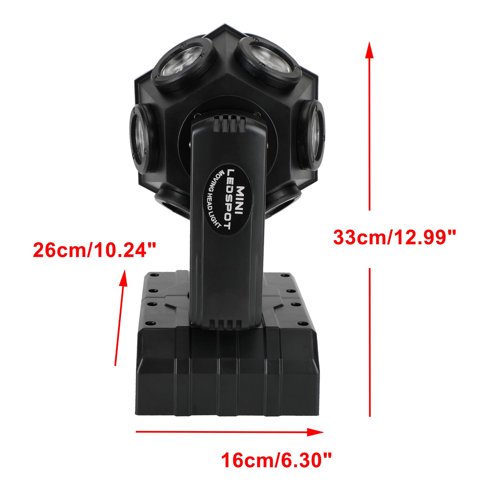 200W Moving Head 12 LED Rotating Beam Stage Light RGBW DJ Disco Party DMX UK