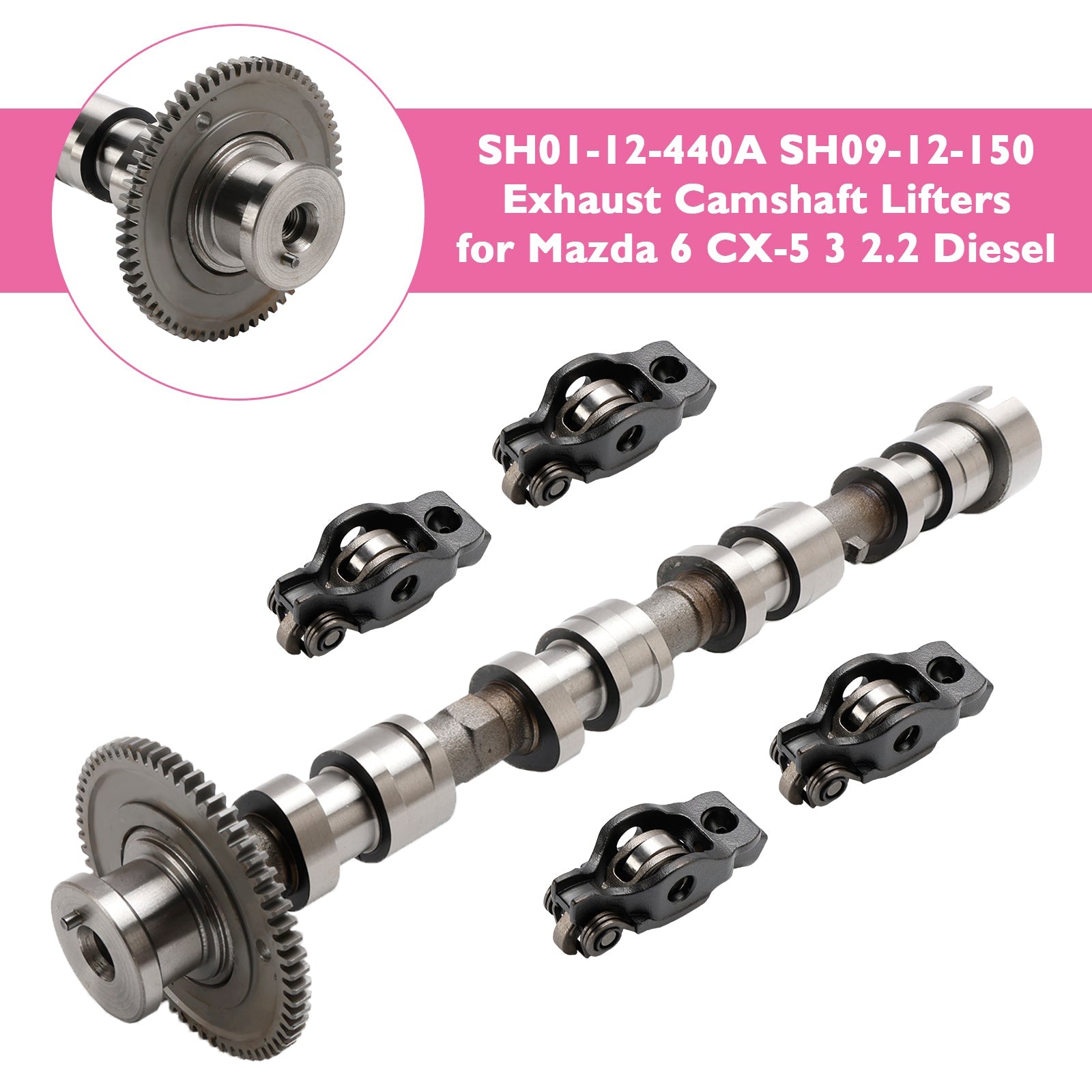 2012-2017 Mazda CX-5 KE GH 2.2 D Exhaust Camshaft Lifters SH01-12-440A SH09-12-150