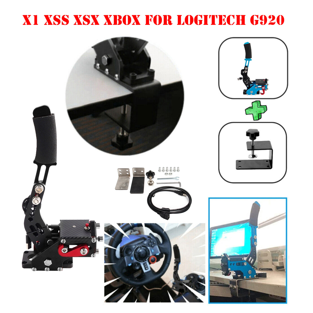 14Bit X1 XSS XSX XBOX USB3.0 SIM Handbrake Kits for Steering Wheel Stand G920