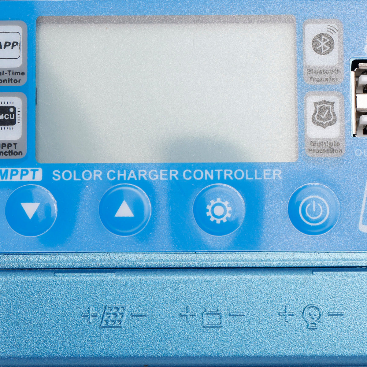 40A MPPT Bluetooth APP Solar Charge Controller Charger Fits 12V-60V Battery Blue