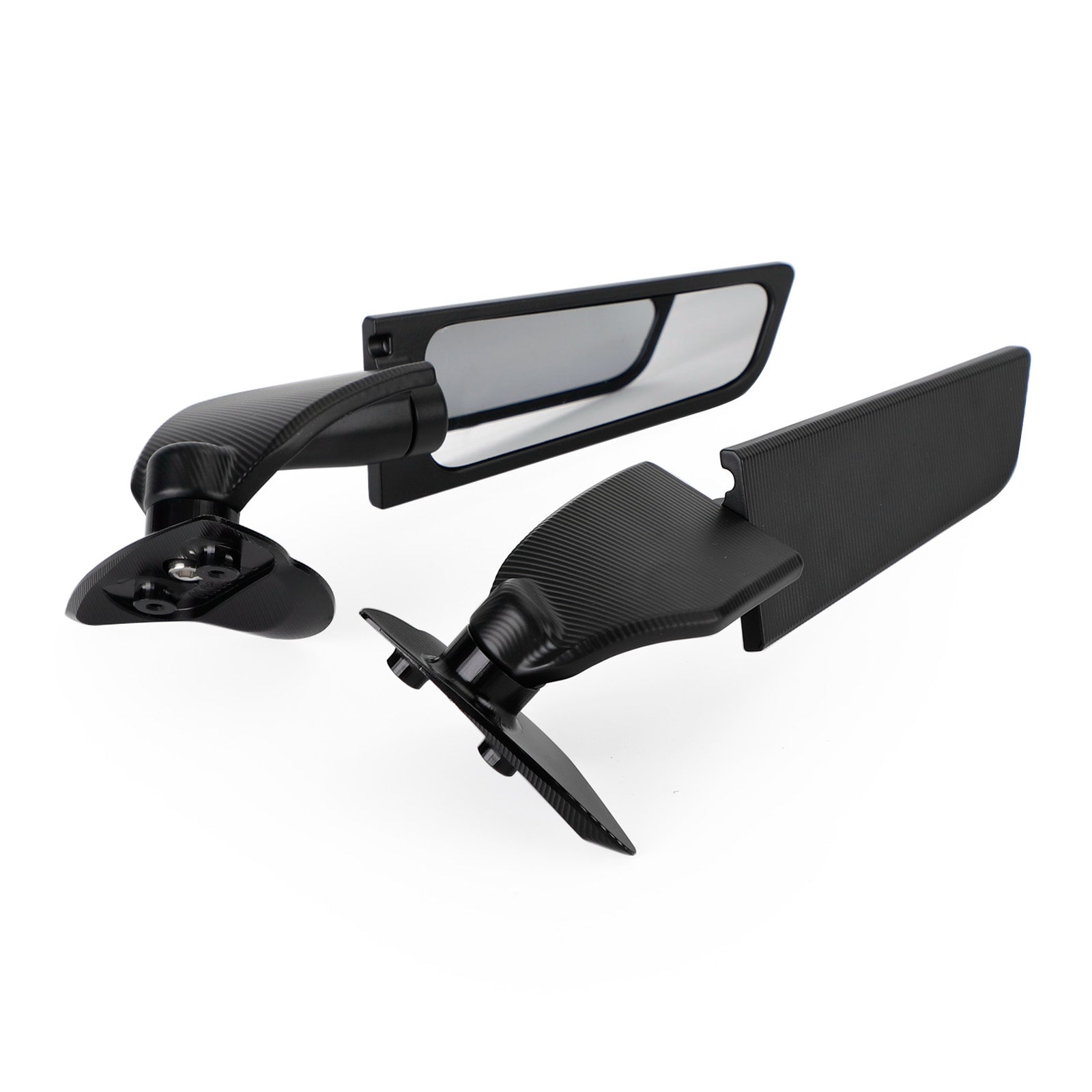 2017-2021 Yamaha YZF-R6 Swivel Wing Fin Rearview Mirrors