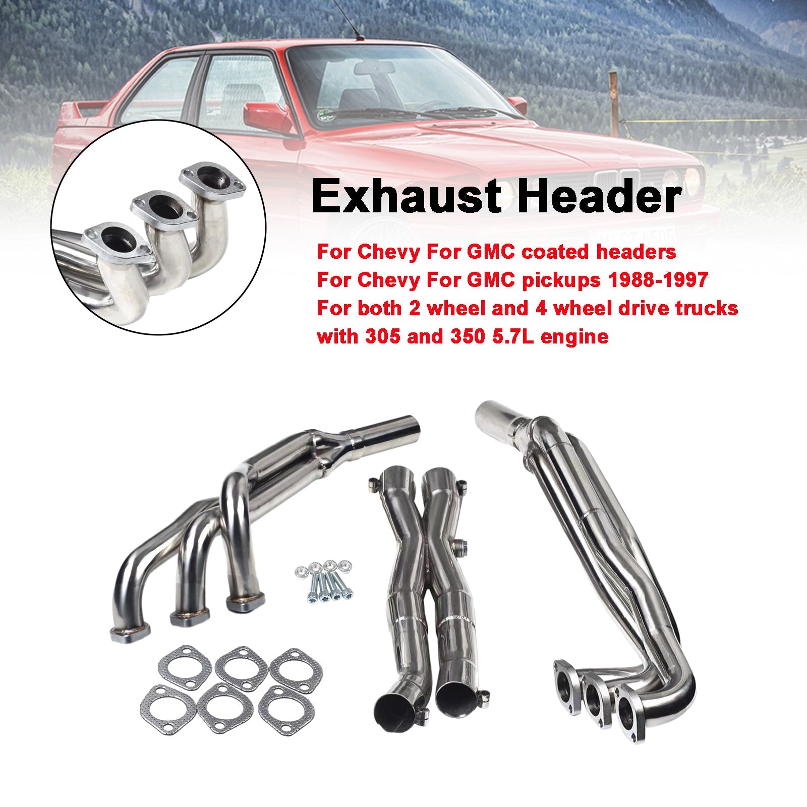 1986-1987 BMW 325es Stainless Steel Exhaust Manifold Header