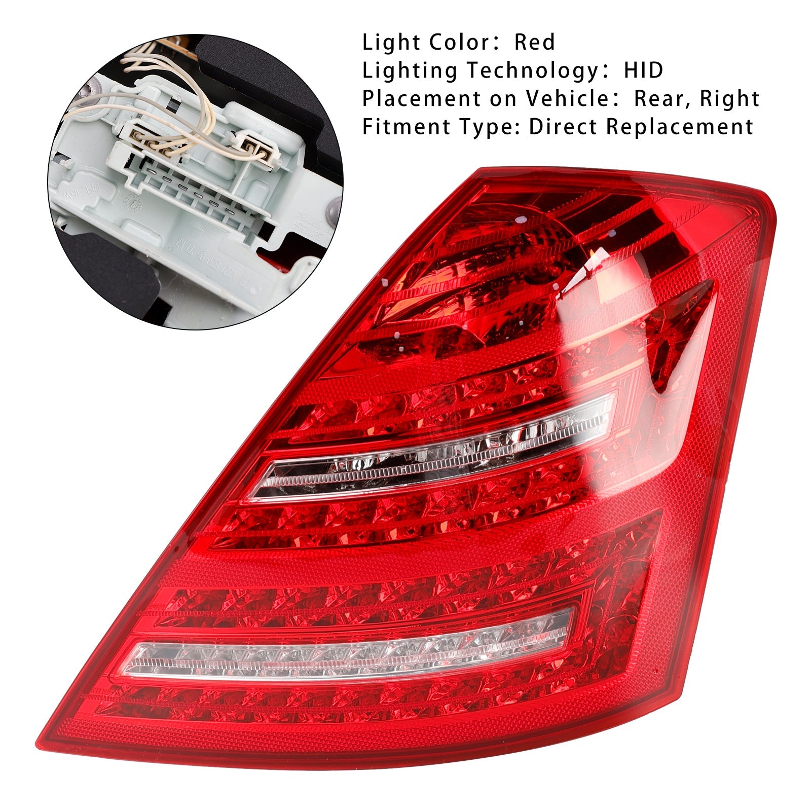2007-2013 Mercedes Benz W221 S-Class Right LED Tail Light Lamp 2218201464