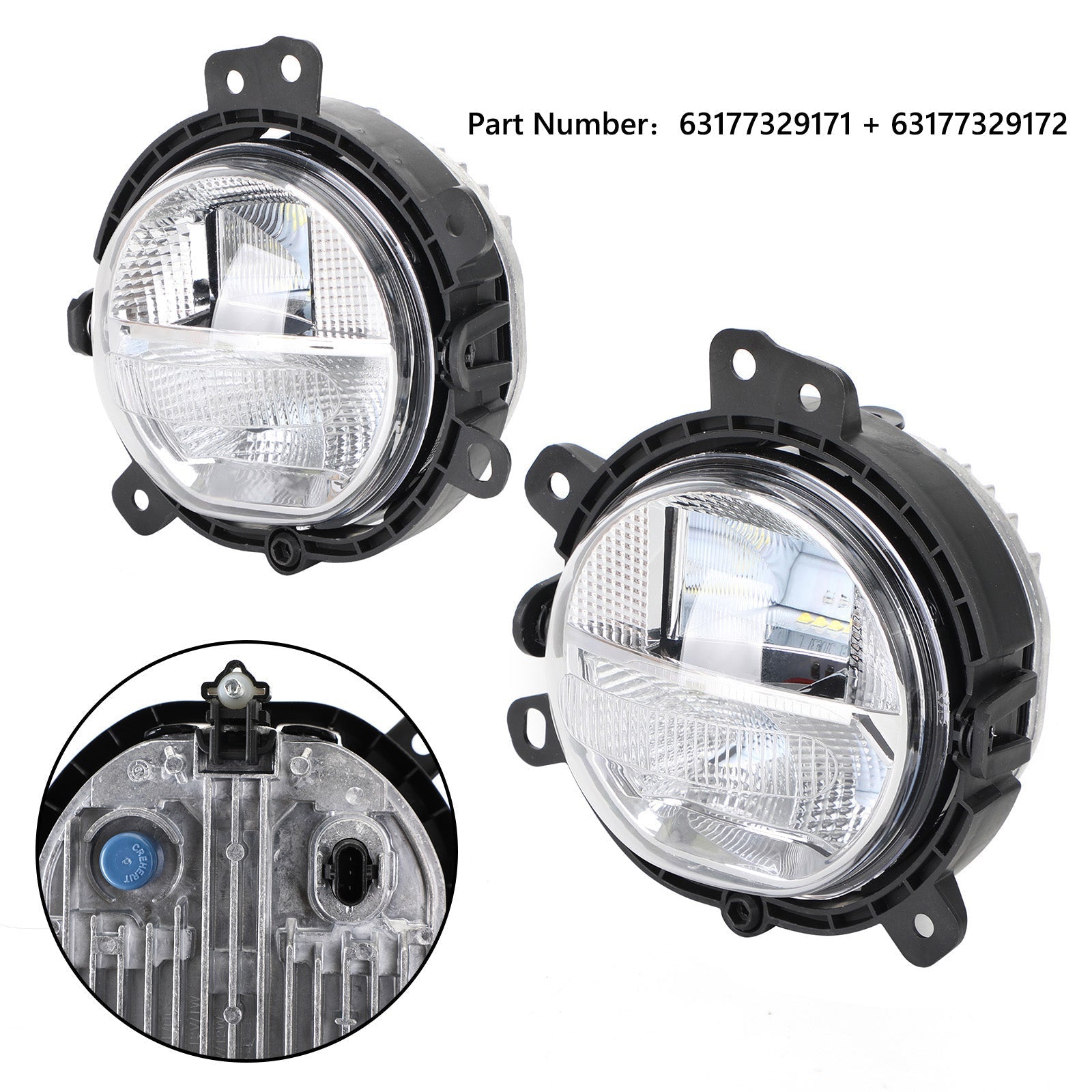 2015/09-up BMW MINI Convertible (F57) Front Bumper Left / Right Fog Light Lamp 63177329171 63177329172